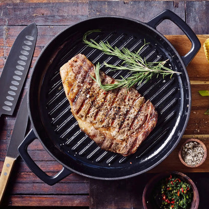 Enameled Cast Iron Grill Pan, 11"