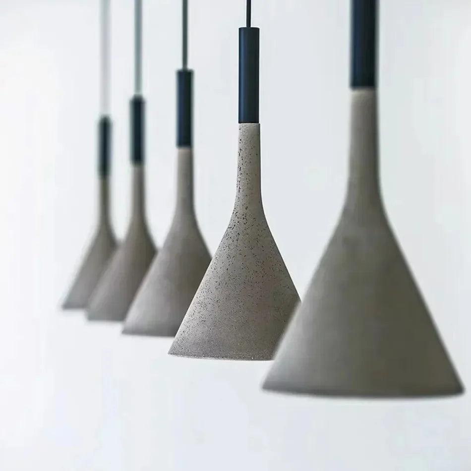 Concrete LED Nordic Pendant Light | Dining Room Lighting