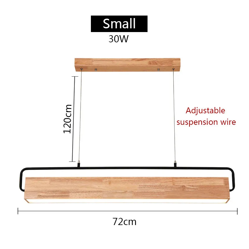 LED Nordic Wood Pendant Light | Kitchen Island Lighting