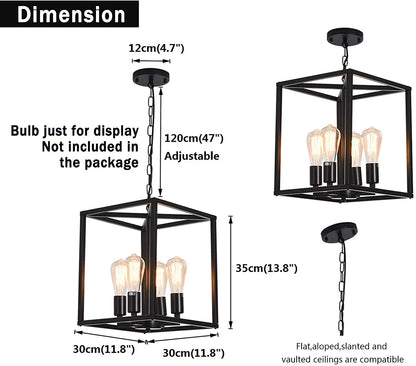4-Light Adjustable Pendant Light | Kitchen Island Lighting