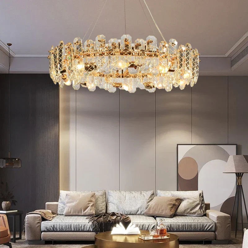LED Modern Crystal Lustre Chandelier | Dining Room Lighting