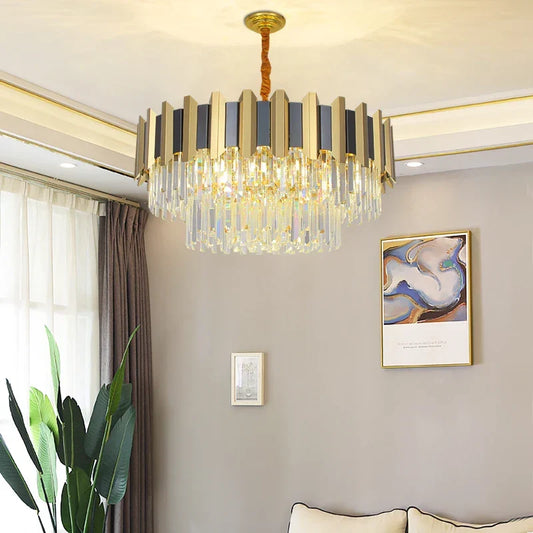 LED Modern Crystal Chandelier | Hallway & Entry Lighting