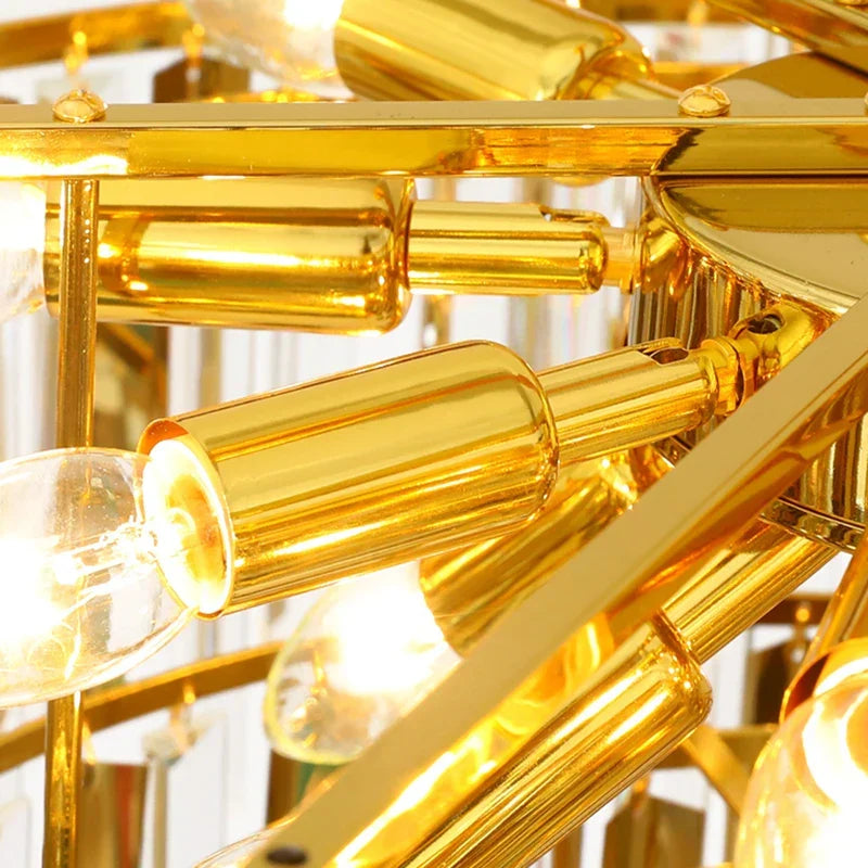 LED Modern Crystal Chandelier | Hallway & Entry Lighting