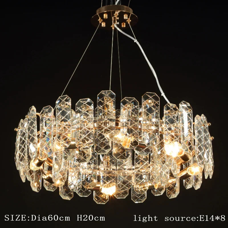 LED Modern Crystal Lustre Chandelier | Dining Room Lighting