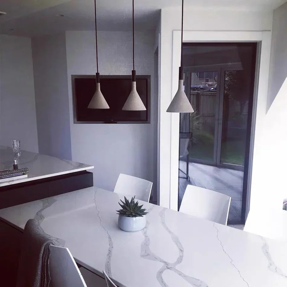Concrete LED Nordic Pendant Light | Dining Room Lighting