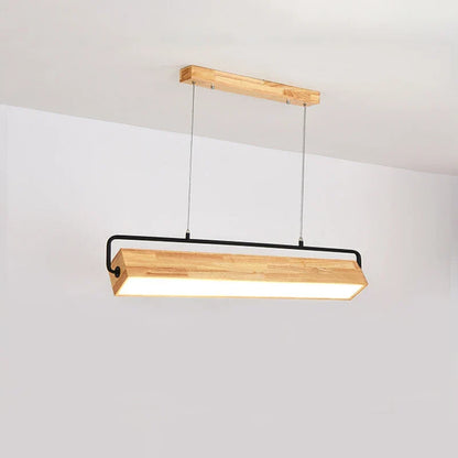 LED Nordic Wood Pendant Light | Kitchen Island Lighting