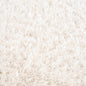 Faina Solid Cream Shag Rug Washable