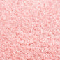 Faina Solid Pink Shag Washable Area Rug - Clearance
