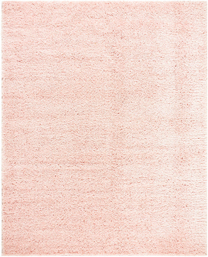 Faina Solid Pink Shag Washable Area Rug - Clearance