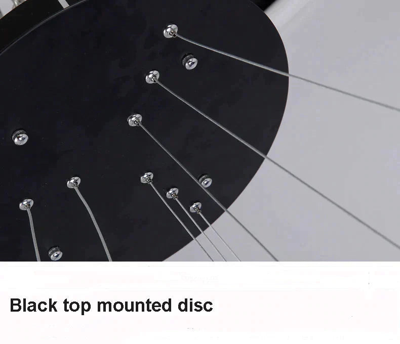 Acrylic and Aluminum Cascading Circle Pendant Light