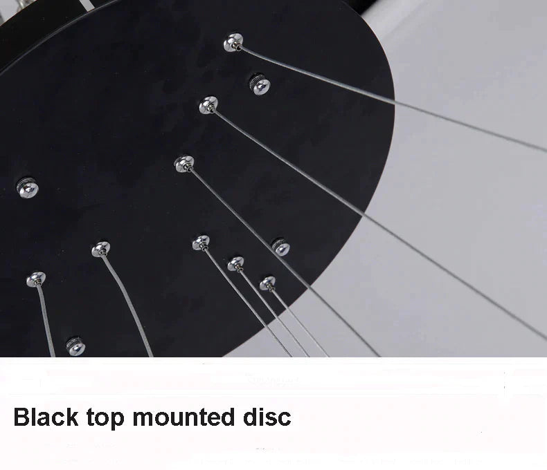 Acrylic and Aluminum Cascading Circle Pendant Light