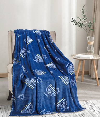 Hanukkah Holiday 50 X 60 Throw Blanket