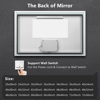Hausvita Deluxe Edge Glow LED Bathroom Mirror
