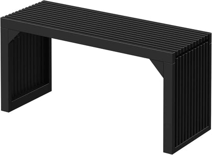 Hausvita HiKingQueens 35" Dining Bench, Indoor Wood Bench for Entryway,Living Room,Kitchen and Bedroom (Nature, Long Bench)