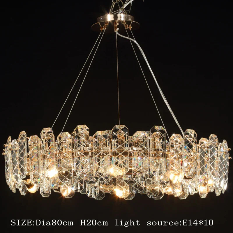 LED Modern Crystal Lustre Chandelier | Dining Room Lighting