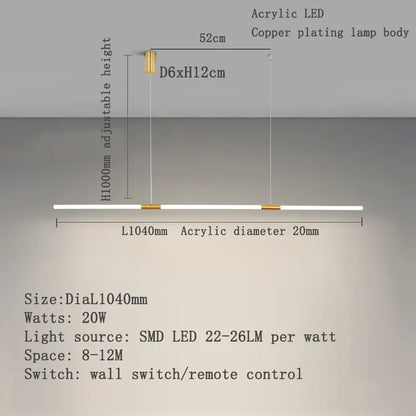 Elegant LED Pendant Light | Office & Study Home Lighting