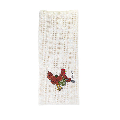 100% Cotton Novelty Embroidered Kitchen Towels  24" x 15"