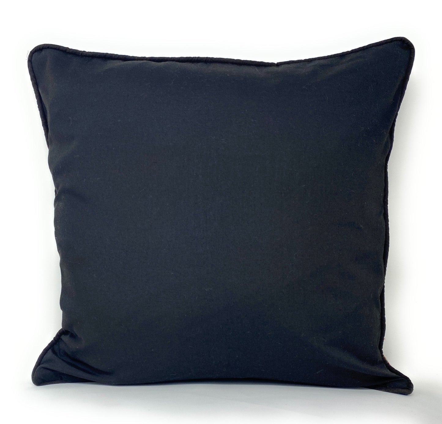 Tache Elegant Black Ornate Paisley Woven Tapestry Throw Pillow Cover (18192)