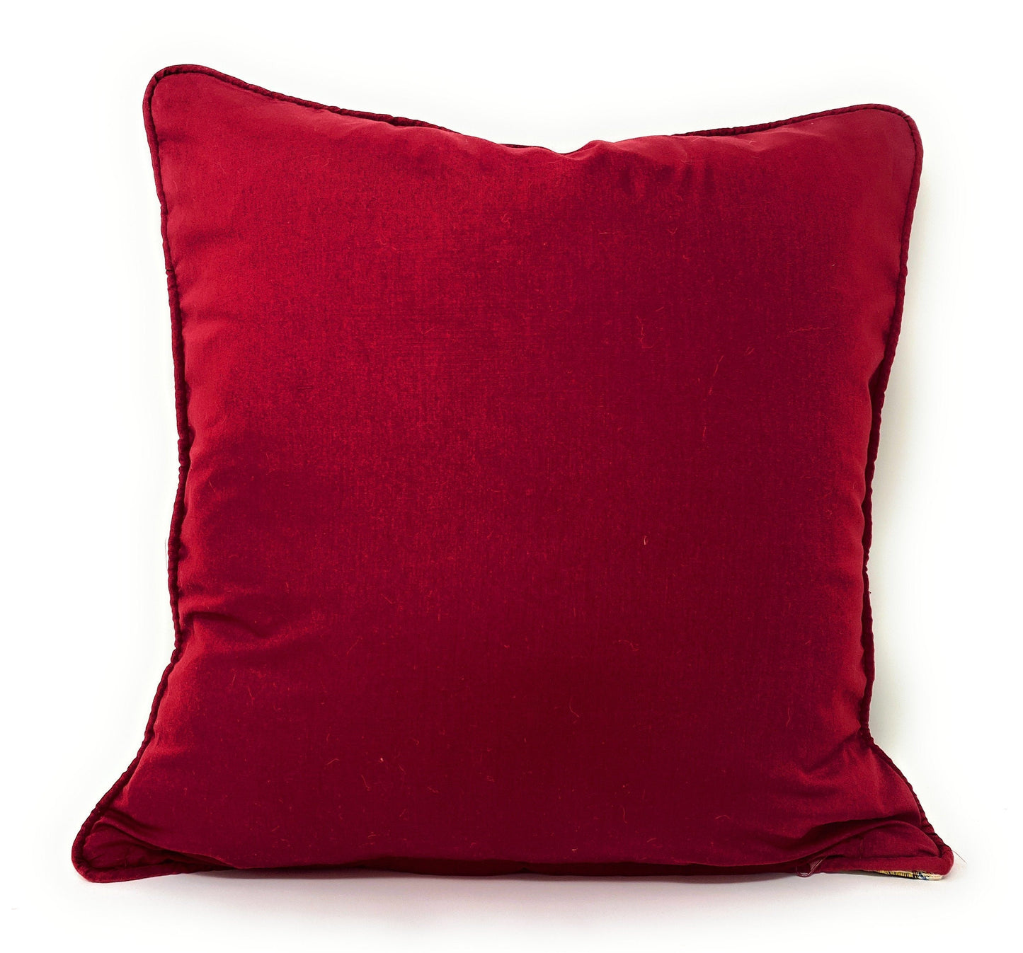 Tache Elegant Burgundy Ornate Paisley Woven Tapestry Throw Pillow Cover (18194)