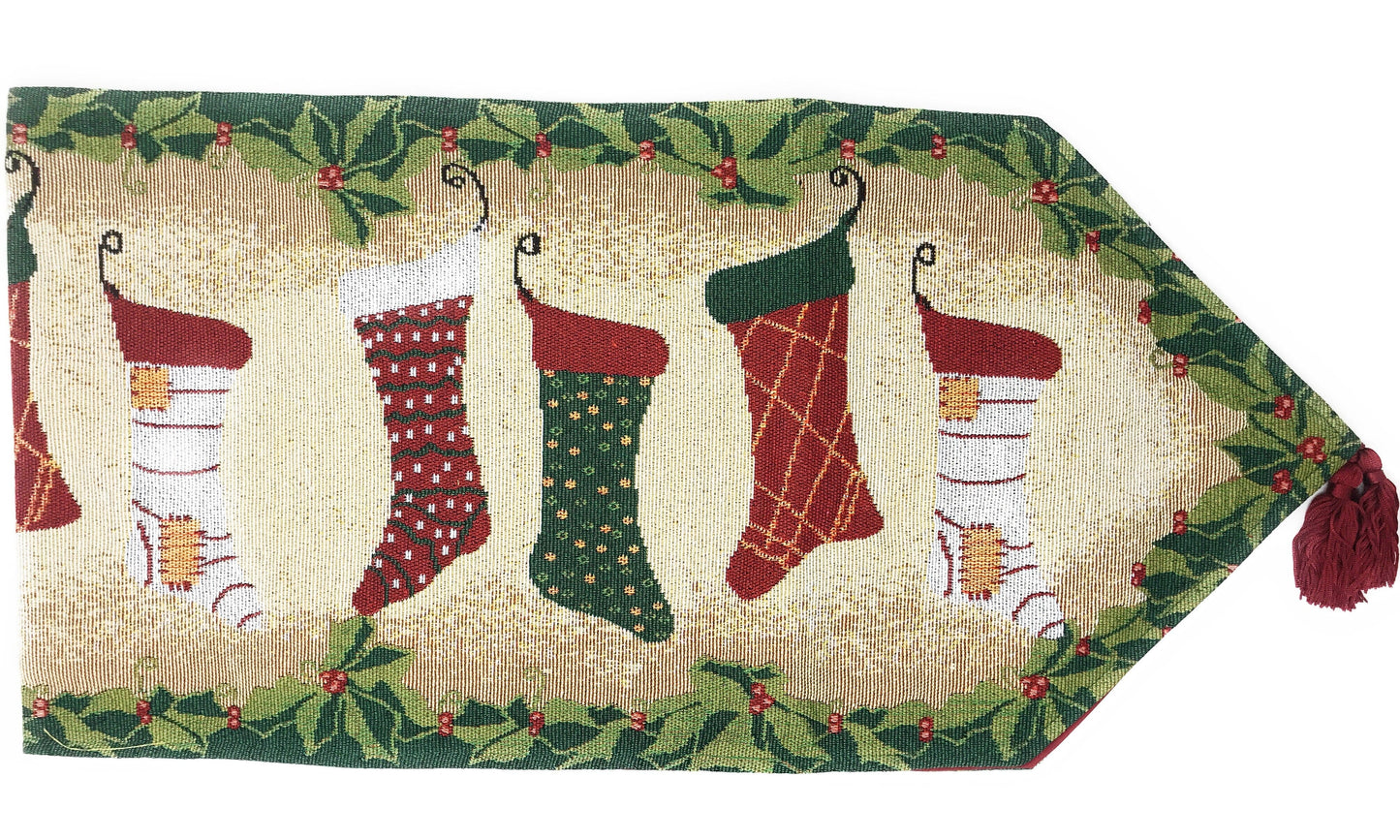 Tache Hang My Stockings By the Fireplace Table Runners (12910)