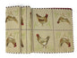 Tache Country Farmhouse Rooster Hens Woven Tapestry Table Runners (13139TR)