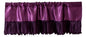 Tache Satin Ruffle Dark Purple Midnight Bloom Valance (BM6438)