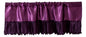 Tache Satin Ruffle Dark Purple Midnight Bloom Valance (BM6438)