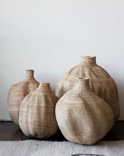Ilala Garlic Gourd Handwoven African Basket