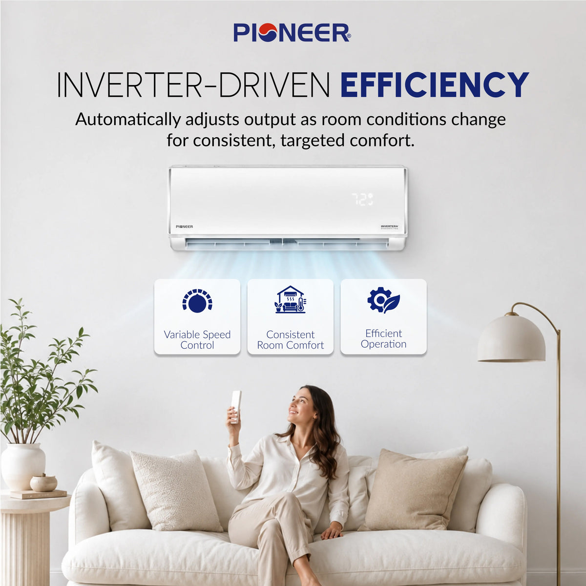 Pioneer Diamante Pro 18,000 BTU Ductless Mini-Split Heat Pump - view 1