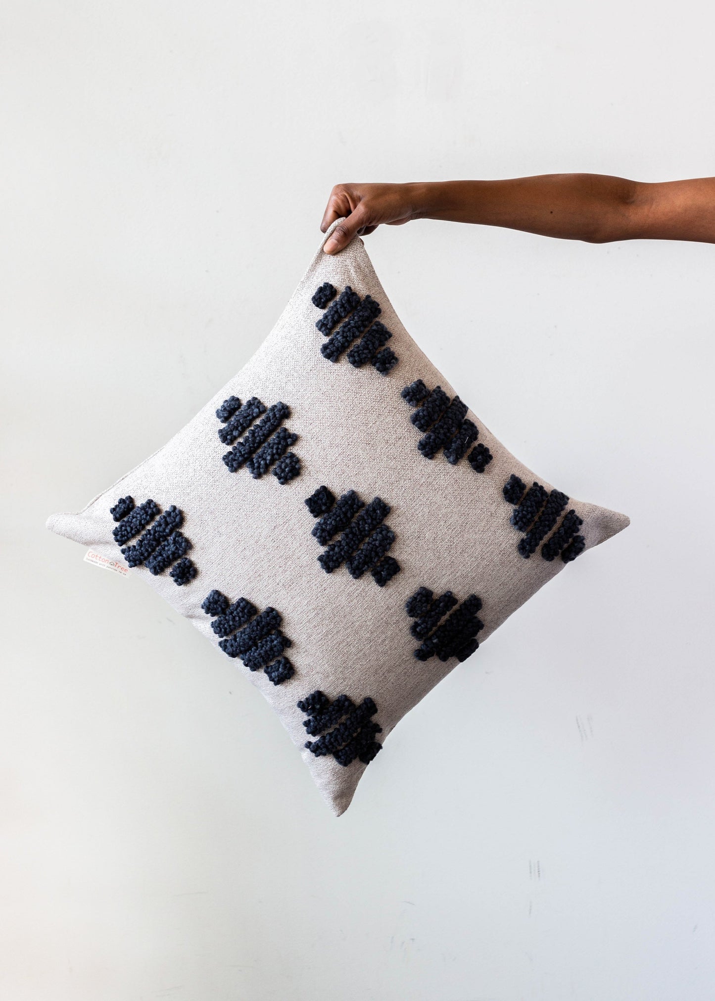 Isuvinu Cotton Square Throw Pillow