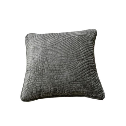 Tache Velvet Dreams Dark Taupe Plush Waves Cushion Covers / Euro Sham (JHW-852BR)