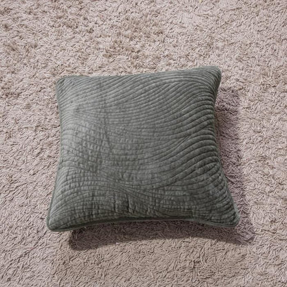 Tache Velvet Dreams Dark Taupe Plush Waves Cushion Covers / Euro Sham (JHW-852BR)