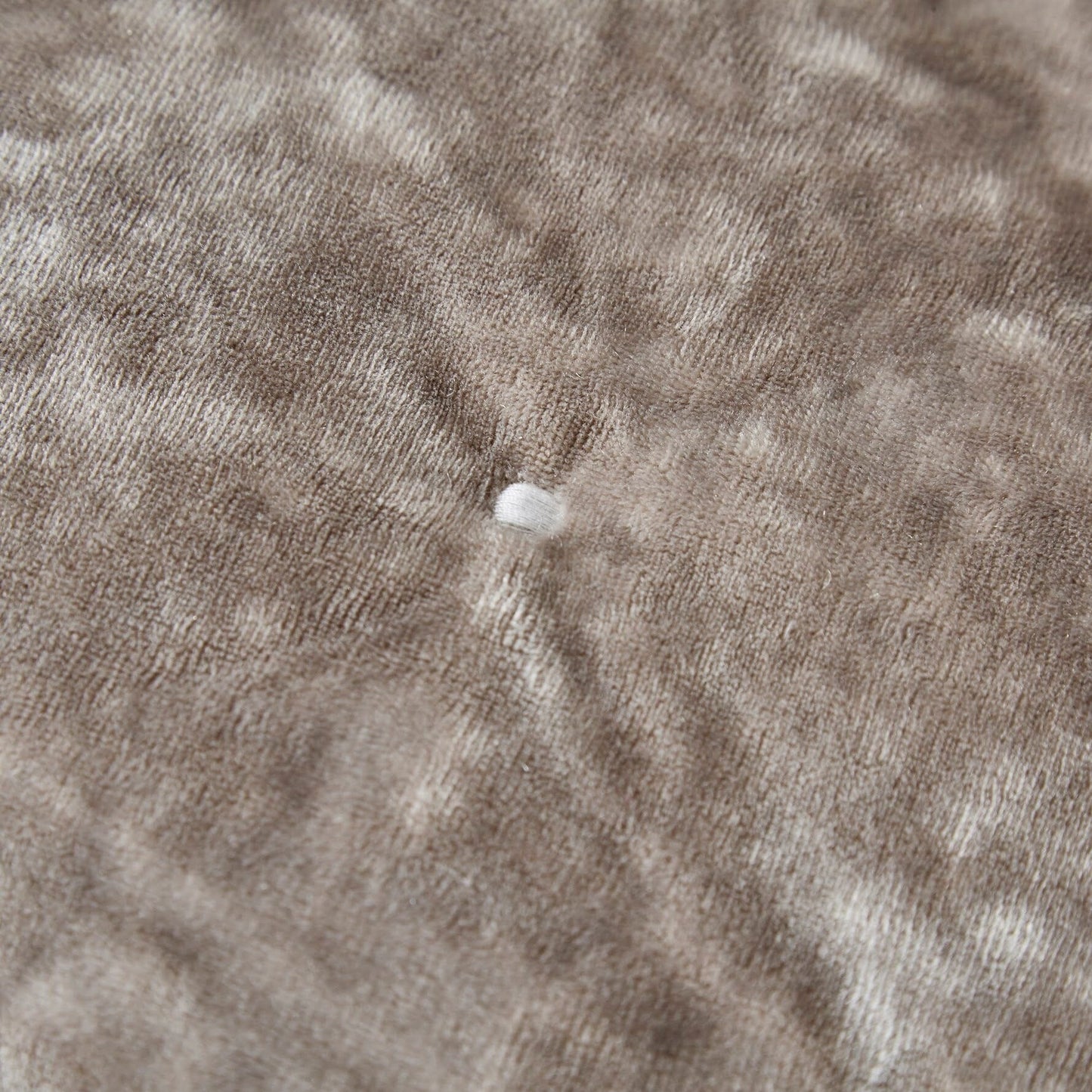 Tache Plush Dreams Sand Taupe Beige Tufted Velvet Quilt Set (JHW-853B)