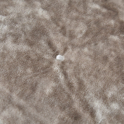 Tache Plush Dreams Sand Taupe Beige Tufted Velvet Quilt Set (JHW-853B)