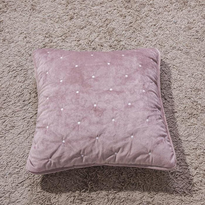 Tache Velvet Dreams Purple Mauve Plush Diamond Tufted Cushion Covers / Euro Sham (JHW-853P)