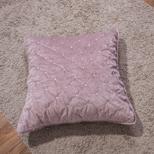 Velvet Dreams Mauve Purple Diamond Tufted Euro Sham and Covers – view 3