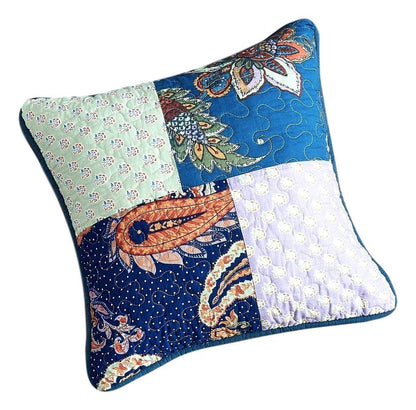 Tache Cotton Patchwork Paisley Bohemian Night Flower Cushion Cover 2-Pieces (JHW-882)