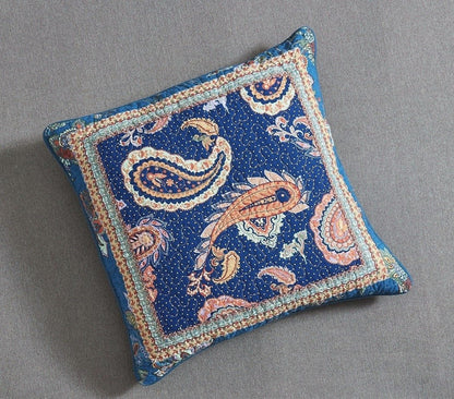 Tache Cotton Patchwork Paisley Bohemian Night Flower Euro Sham (JHW-882)
