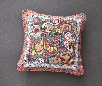 Tache Cotton Patchwork Paisley Floral Bohemian Mosaic Paradise Euro Sham (JHW-933)