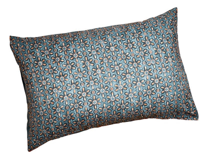 Tache Rustic Palace Lattice Floral Watercolor Dark Teal Pillowcases (KF174)