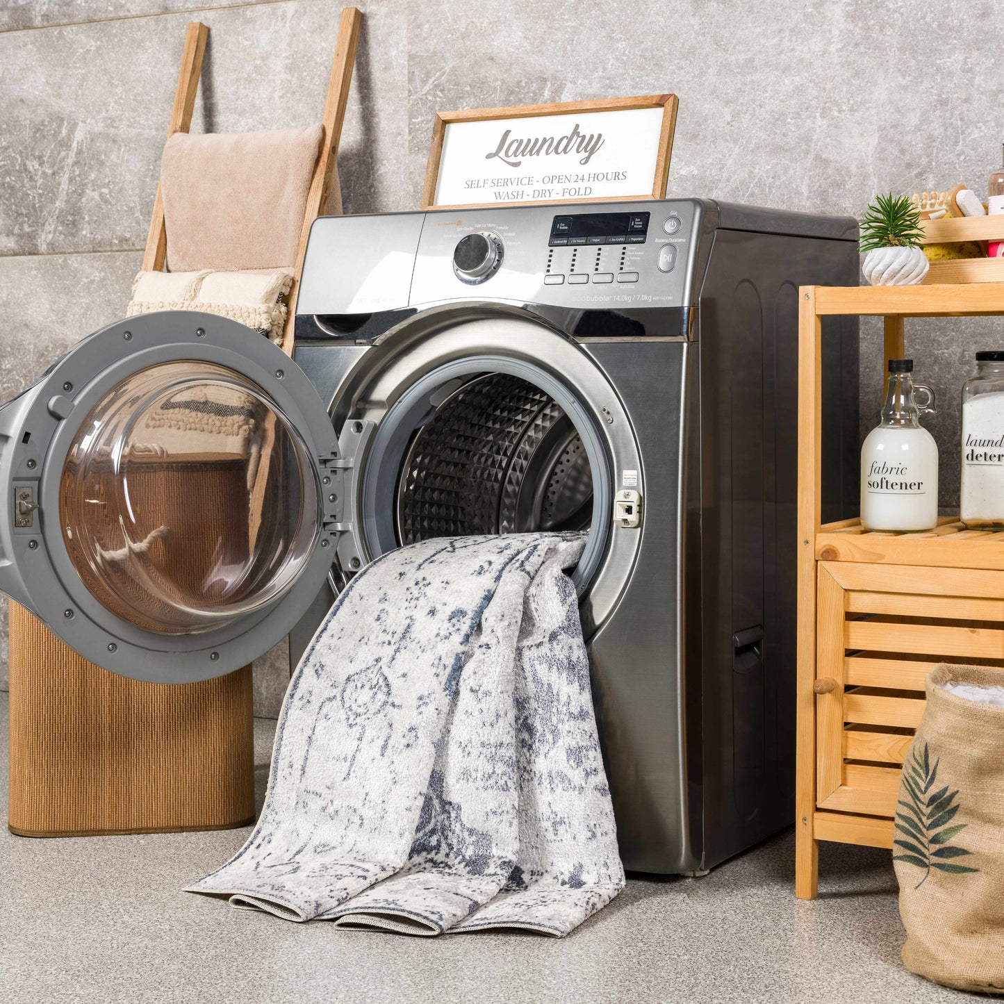 Hera Ivory Boutique Washable Rug