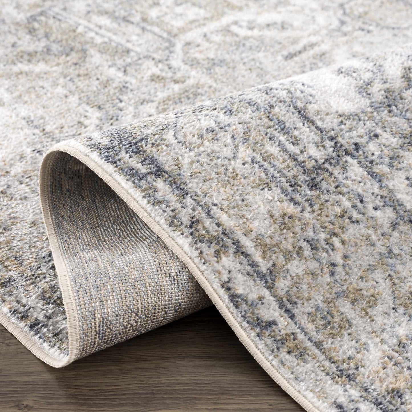 Hera Olive Boutique Washable Rug