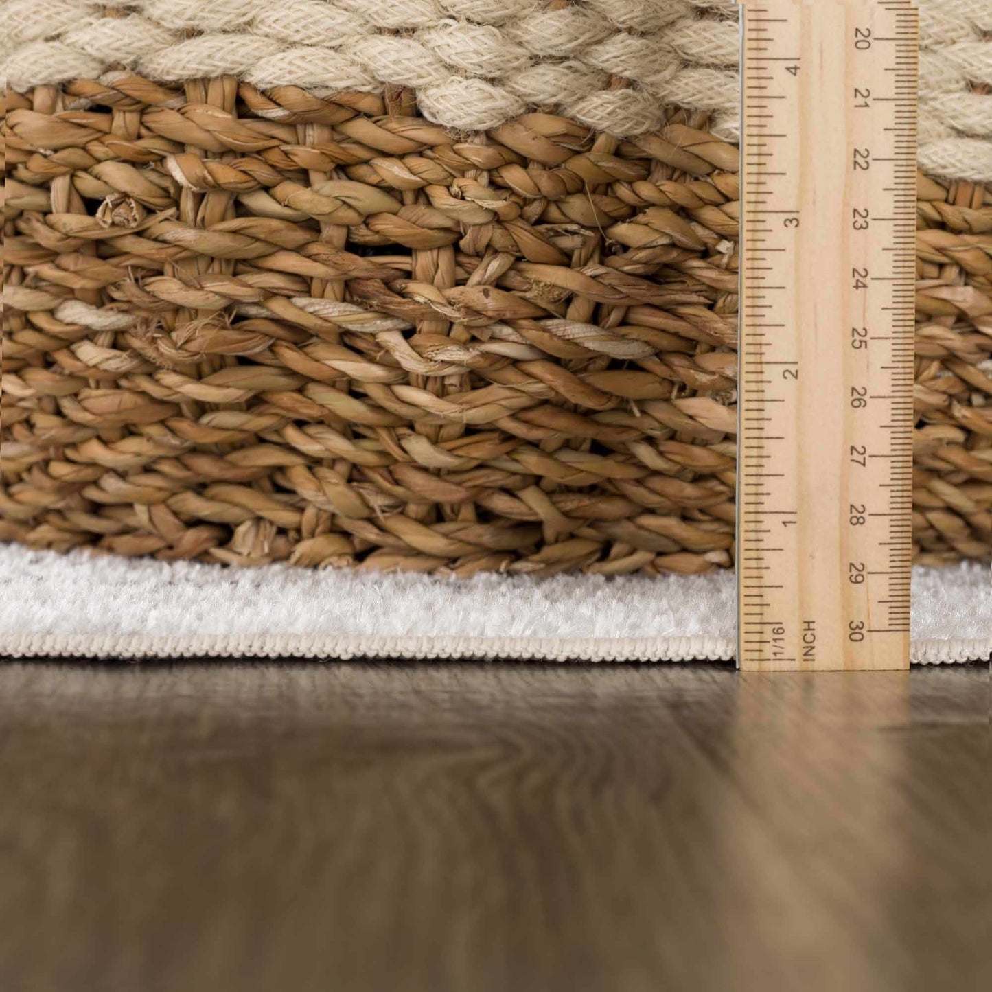 Thad Medium Gray Washable Area Rug