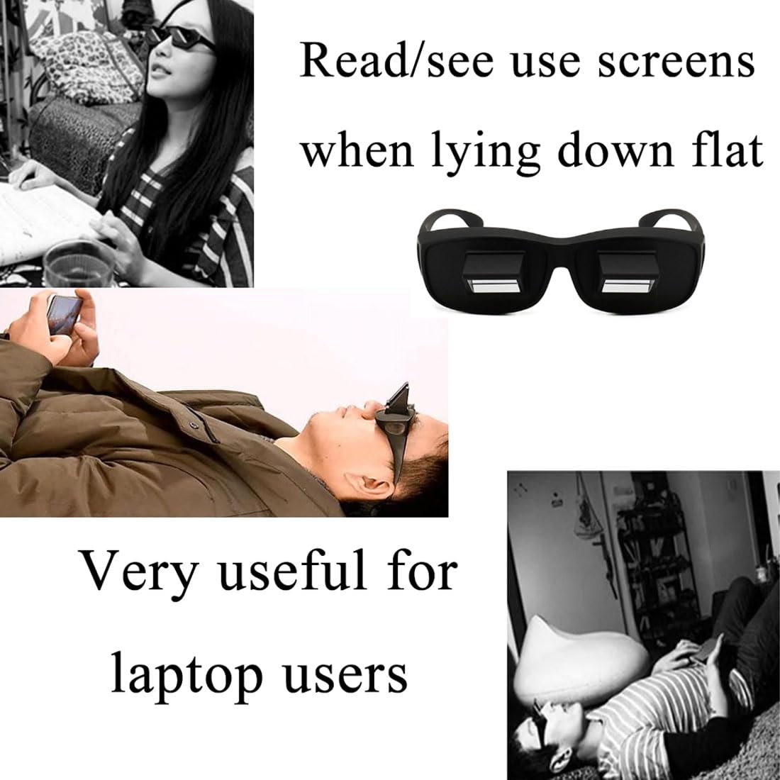 Lazy Reader Glasses - Myopia Relief for Bed Reading & TV Viewing