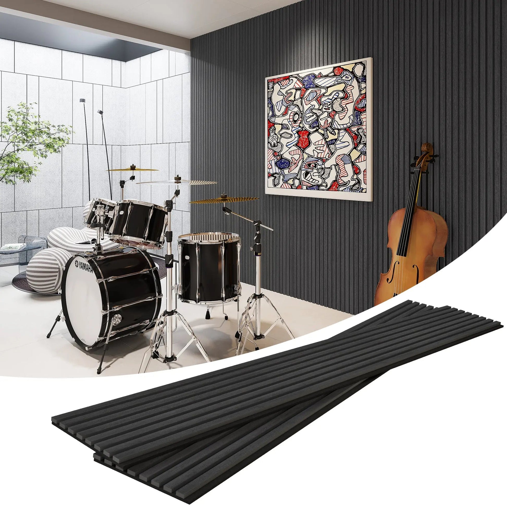 MDF Acoustic Slat Wood Wall Panels for Enhanced Sound Quality