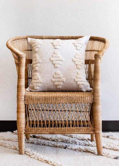 Isuvinu Cotton Square Throw Pillow