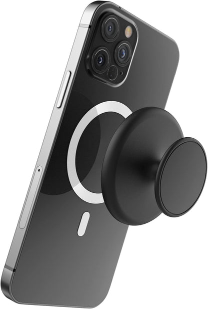 Magnetic Phone Grip - Designed for MagSafe, iPhone 15 Pro Max and iPhone 14/13/12 Cases and Accessories (2-in-1 Holder + Kickstand)