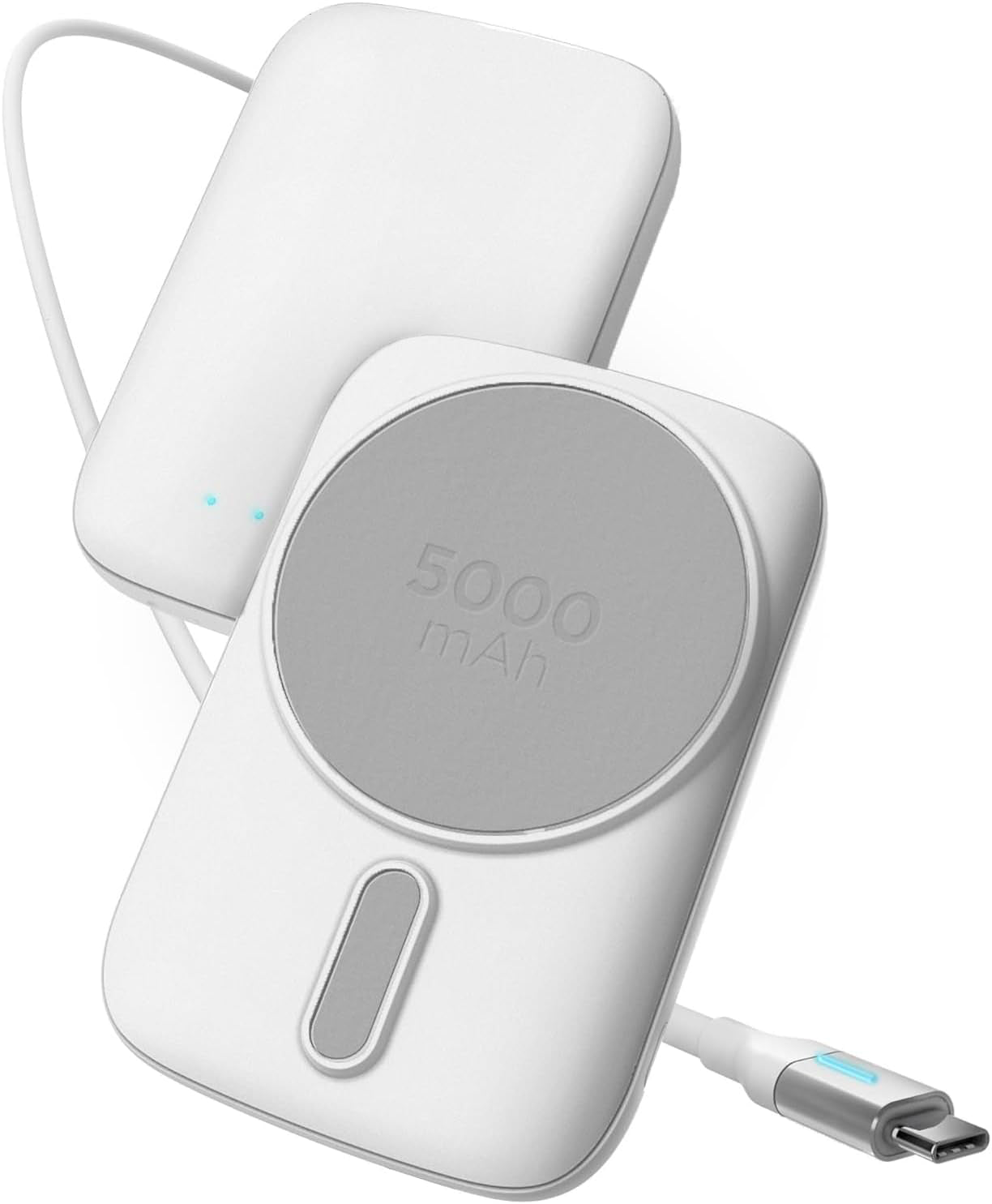 MagSafe Fast Charging Battery Pack for iPhone, Compatible with MagSafe - Ultra Slim Magnetic Power Bank, Portable Fast Charge Wireless Travel Charger (5000mAh)