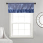 Tache Satin Ruffle Sweet Victorian Window Curtain Tailored Valance 18x52" Blue (MZ002)