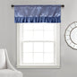 Tache Satin Ruffle Sweet Victorian Window Curtain Tailored Valance 18x52" Blue (MZ002)